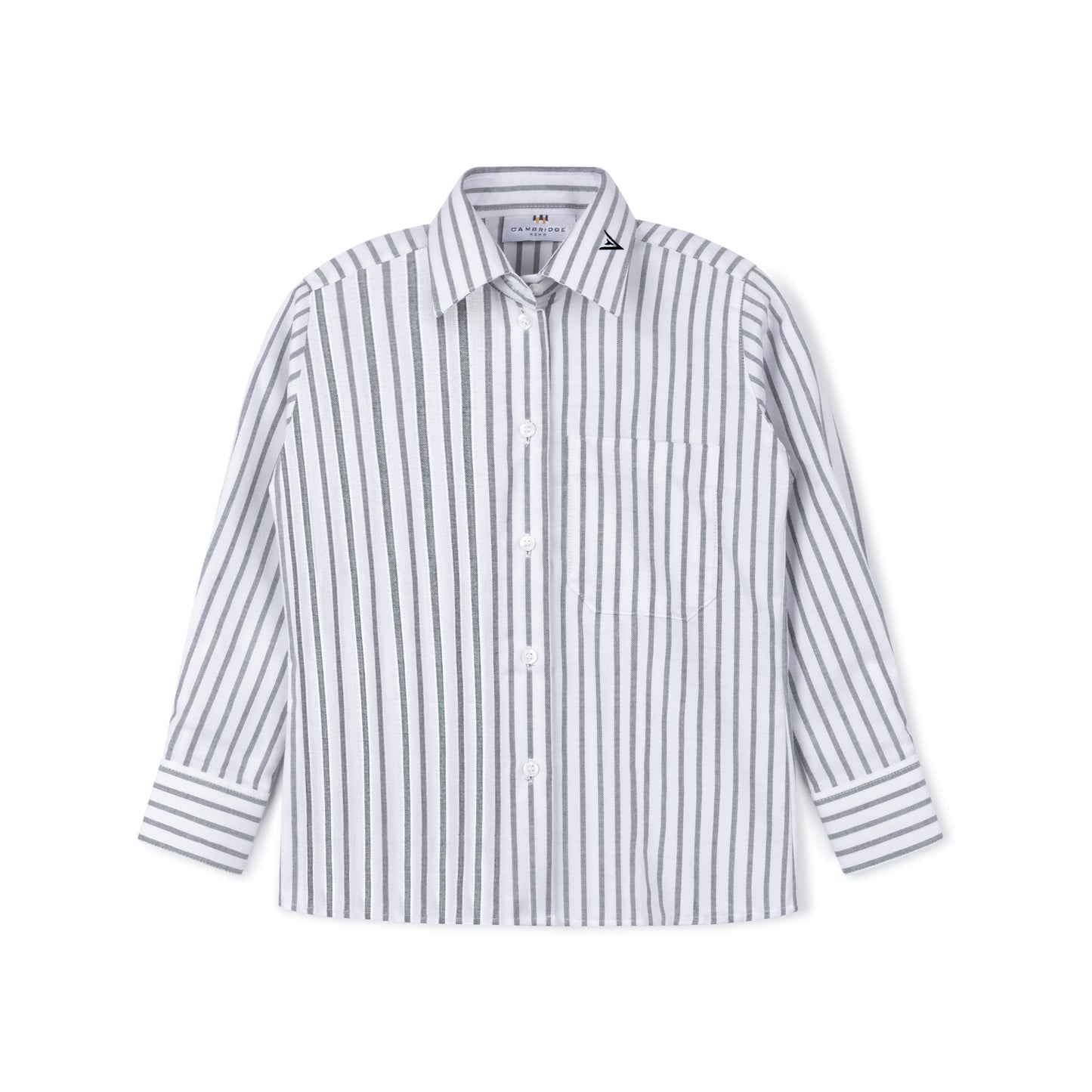 Green Multi Striped Shirt with Satmar UTA logo