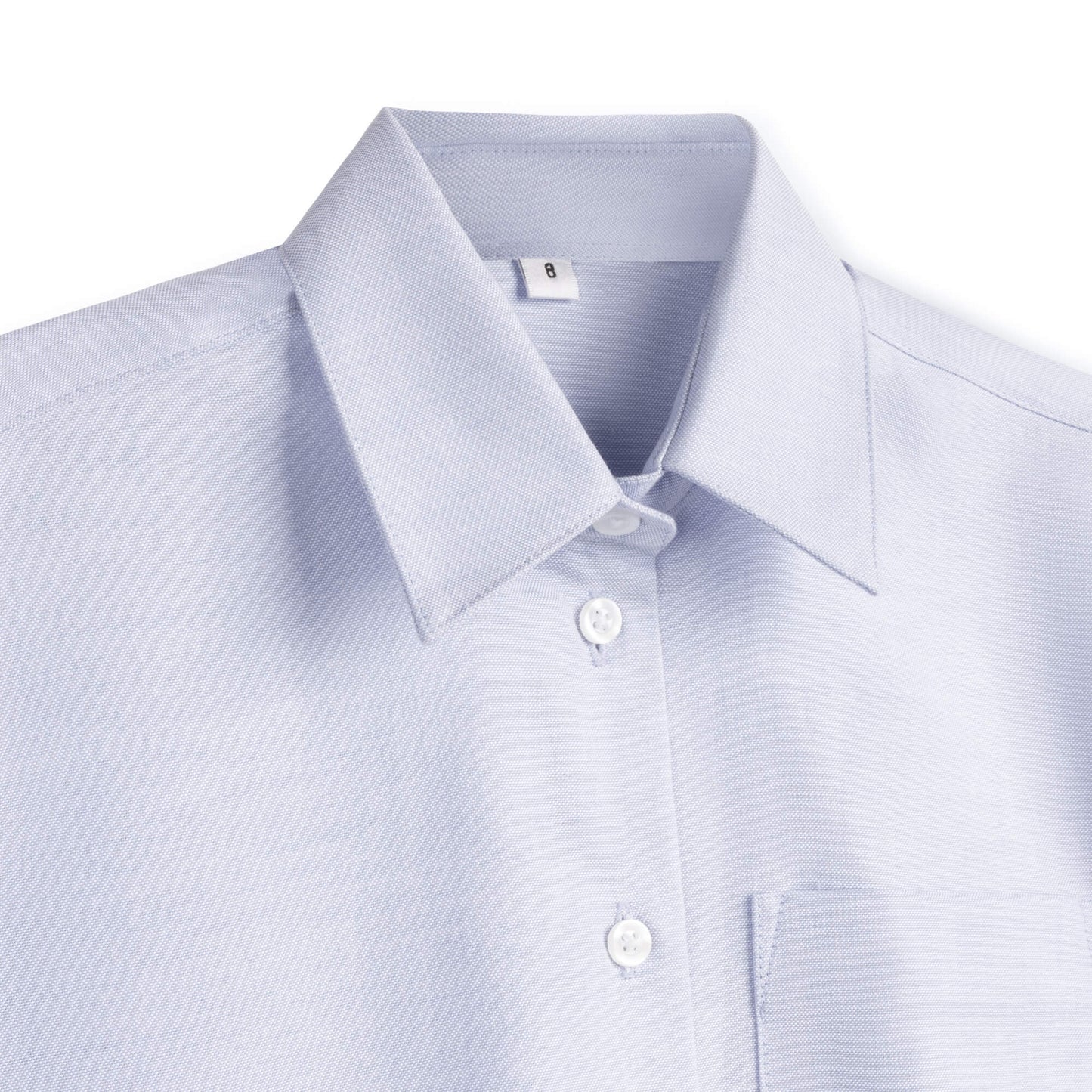 Light Blue Chambray Oxford Shirt - Point Collar
