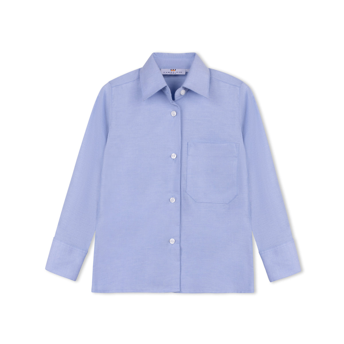Light Blue Chambray Oxford Shirt - Point Collar