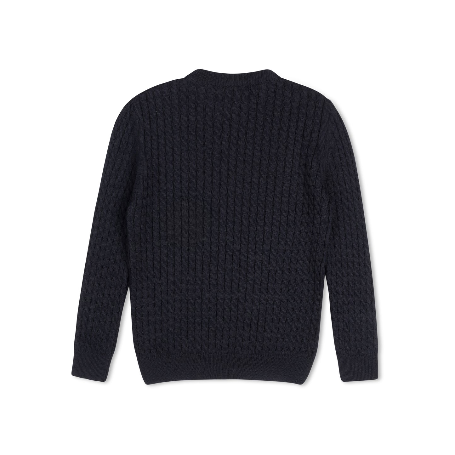 Narrow Cable Knit Sweater - Black