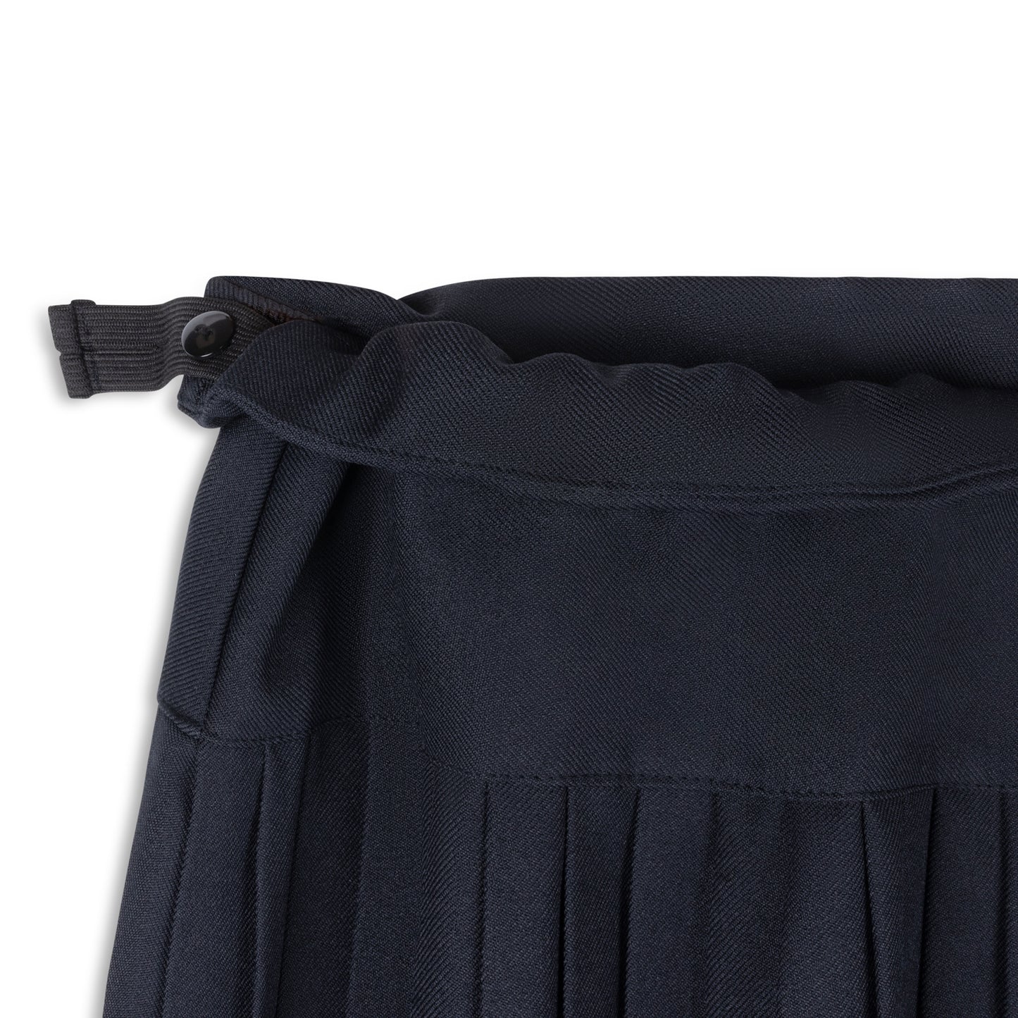 Navy - A Star Permanent Pleated Yoke Skirt