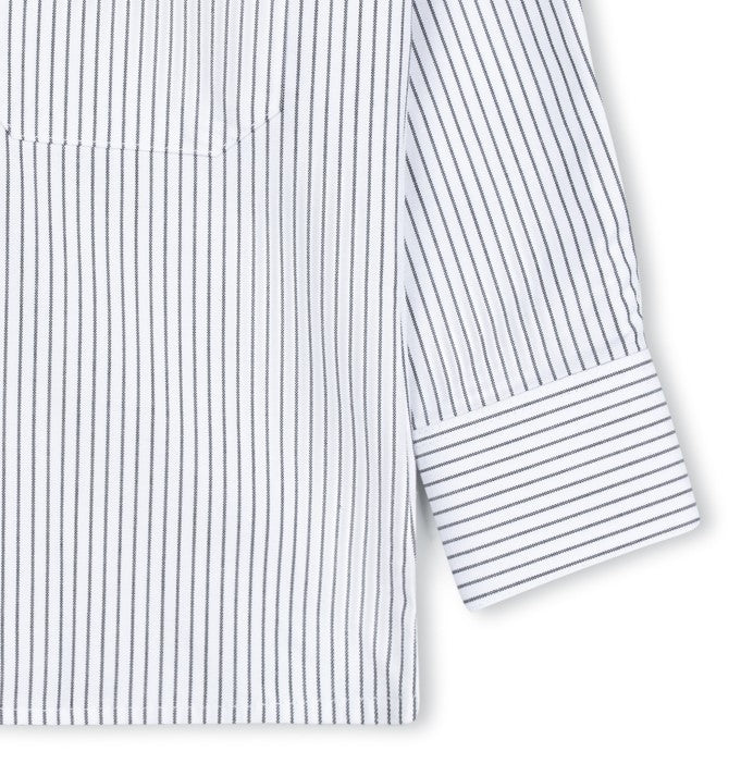Black & White Pinstripe Oxford Shirt
