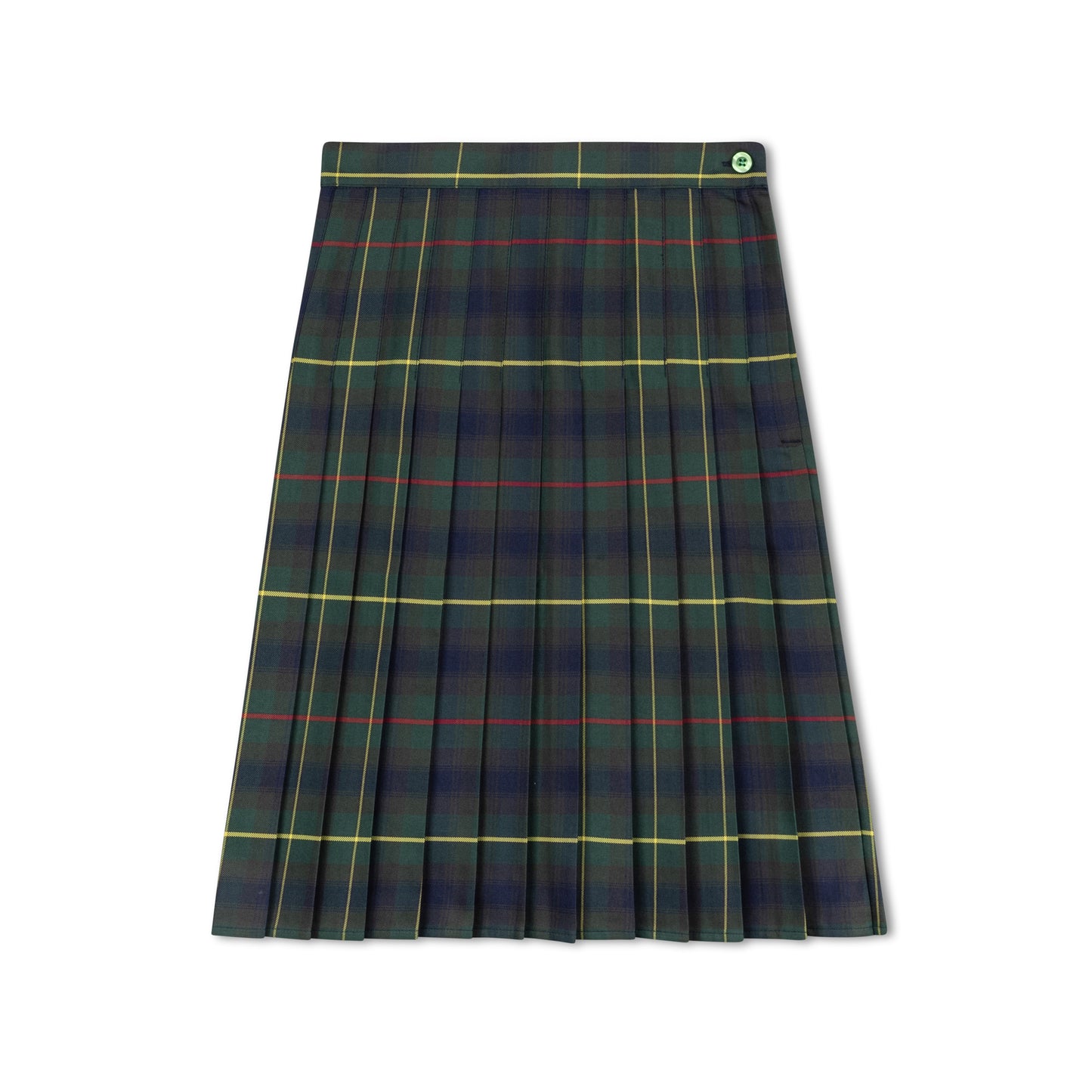 Green Yellow Red Multi Plaid Skirt