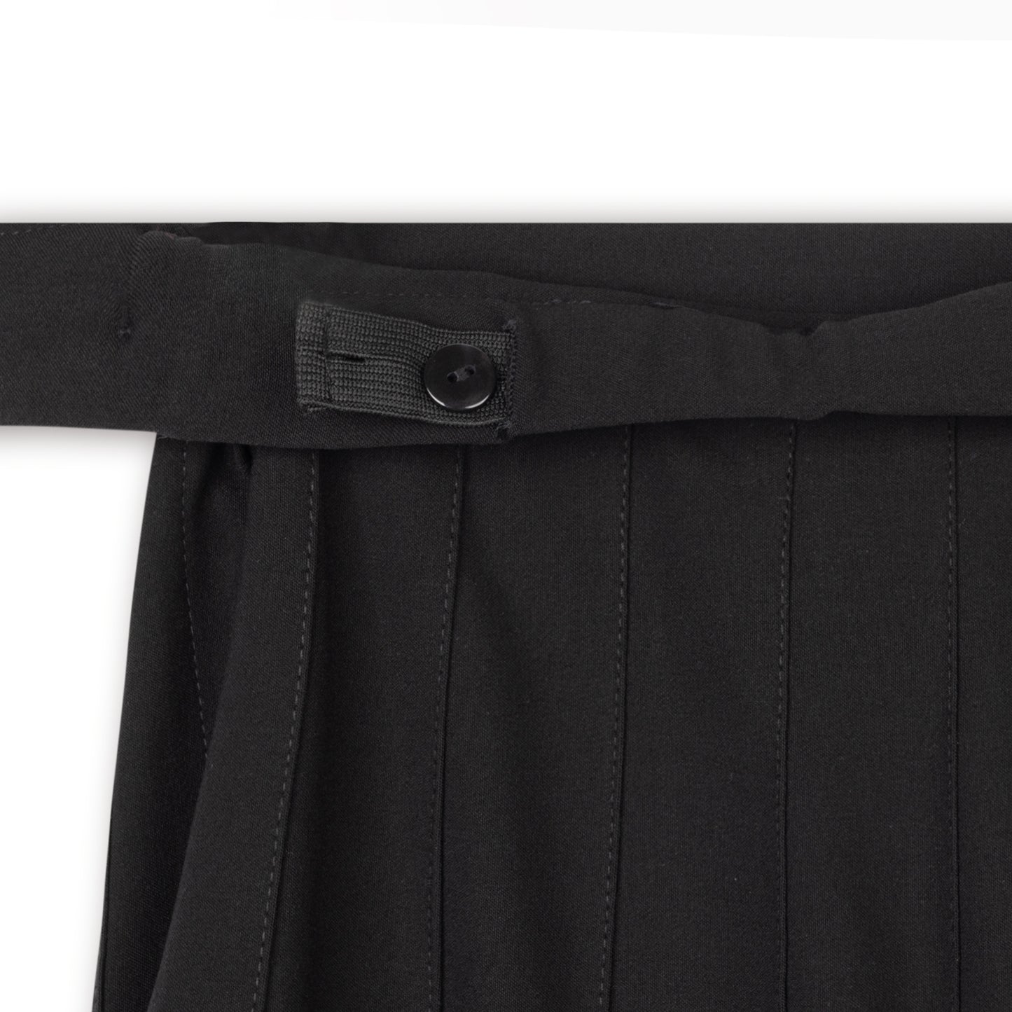 Black - Soft Skirt - Regular Pleat Width