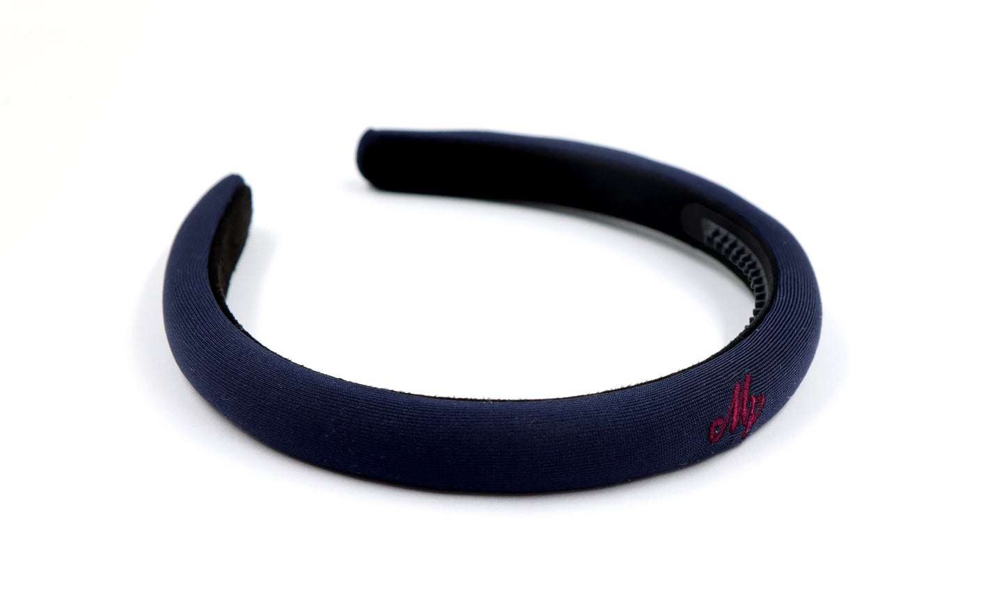 Miss Plaid - Navy Logo Embroidered Headband