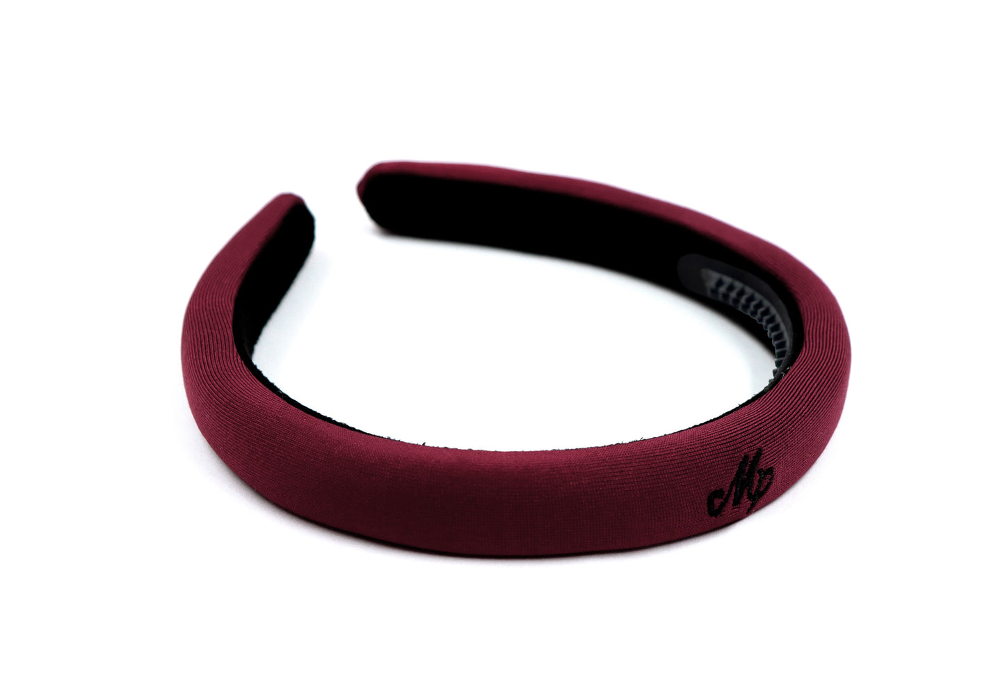Miss Plaid - Burgundy Logo Embroidered Headband