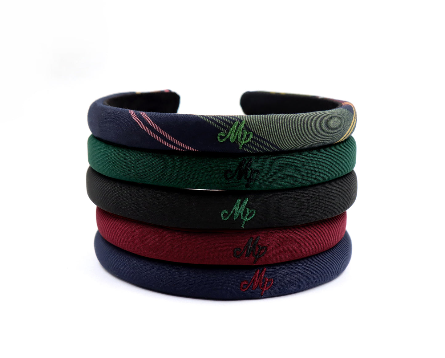 Miss Plaid - Hunter Green Logo Embroidered Headband