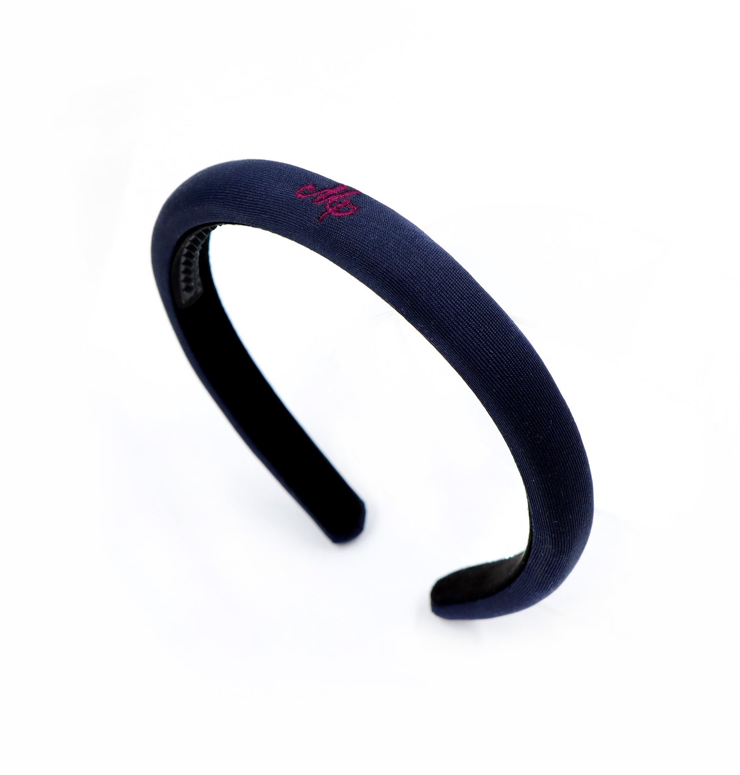 Miss Plaid - Navy Logo Embroidered Headband