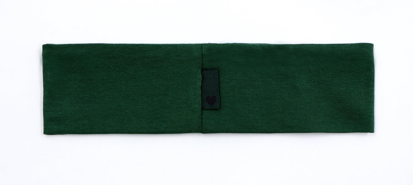 Miss Plaid - Hunter Green Embroidered Sweatband