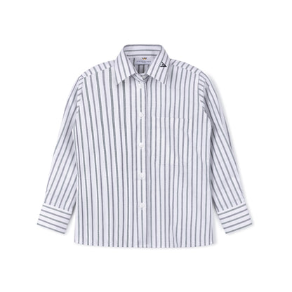 Green Multi Striped Shirt with Satmar UTA logo