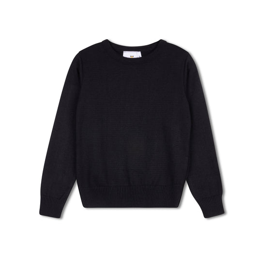 Navy Crew Neck Sweater - Thick