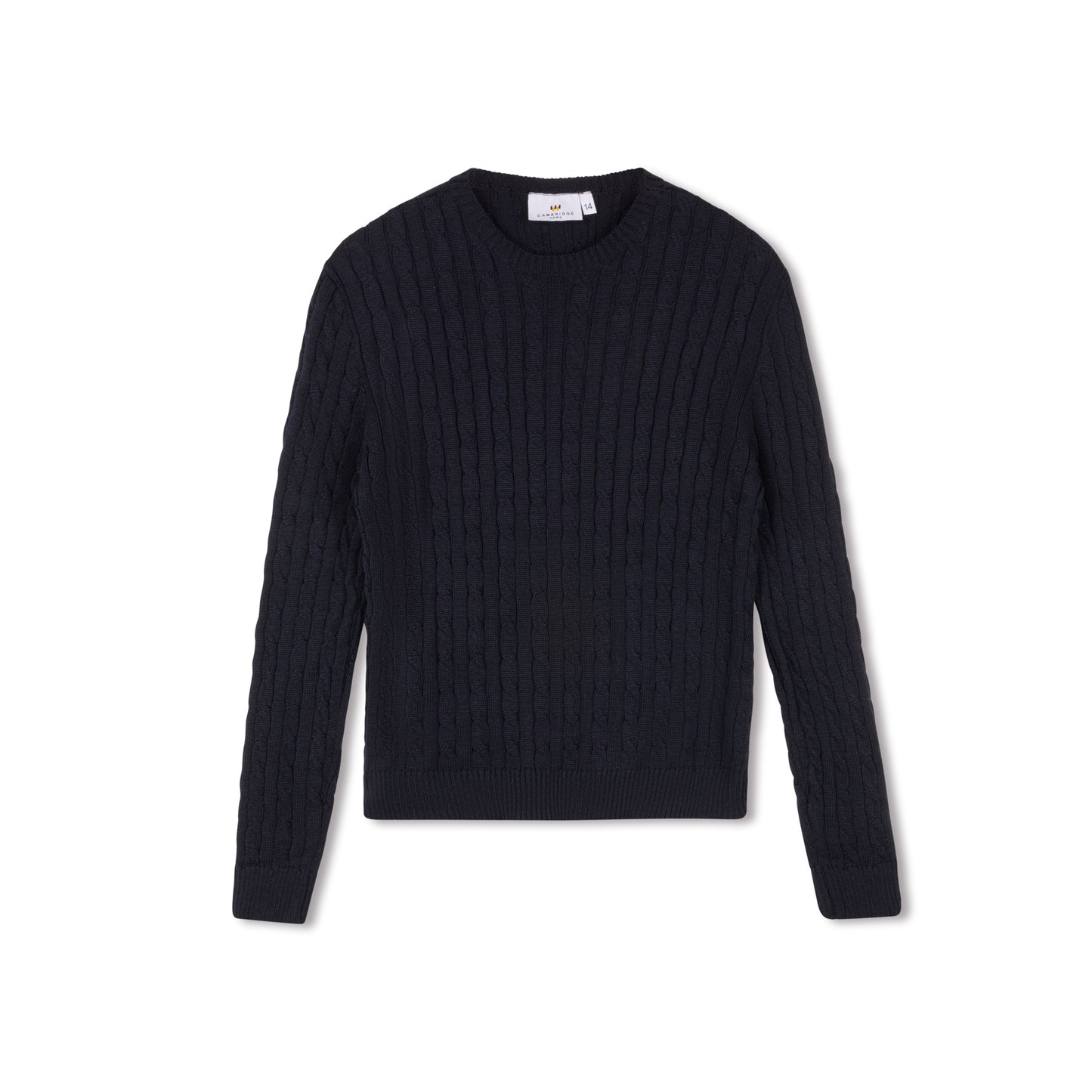 Cable Knit Sweater - Navy