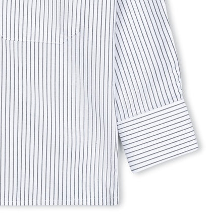Black & White Pinstripe Oxford Shirt