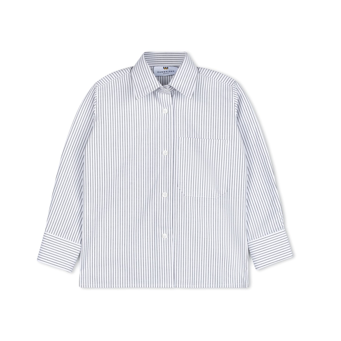 Black & White Pinstripe Oxford Shirt