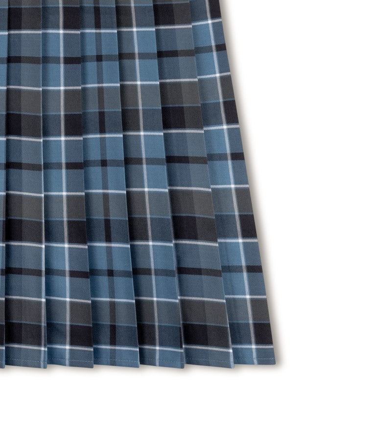 Blue Multi Plaid Skirt