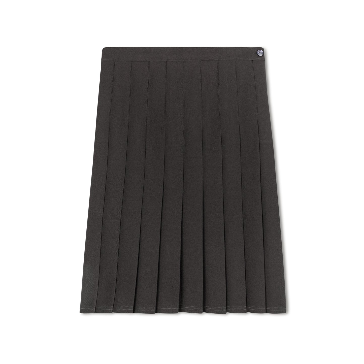 Grey - Cambridge Wide Pleat Skirt - Permanent Pleat