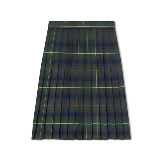Green Yellow Red Multi Plaid Skirt