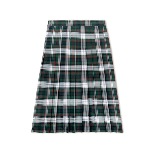 Green White Red Multi Plaid Skirt