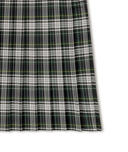 Green White Multi Plaid Skirt