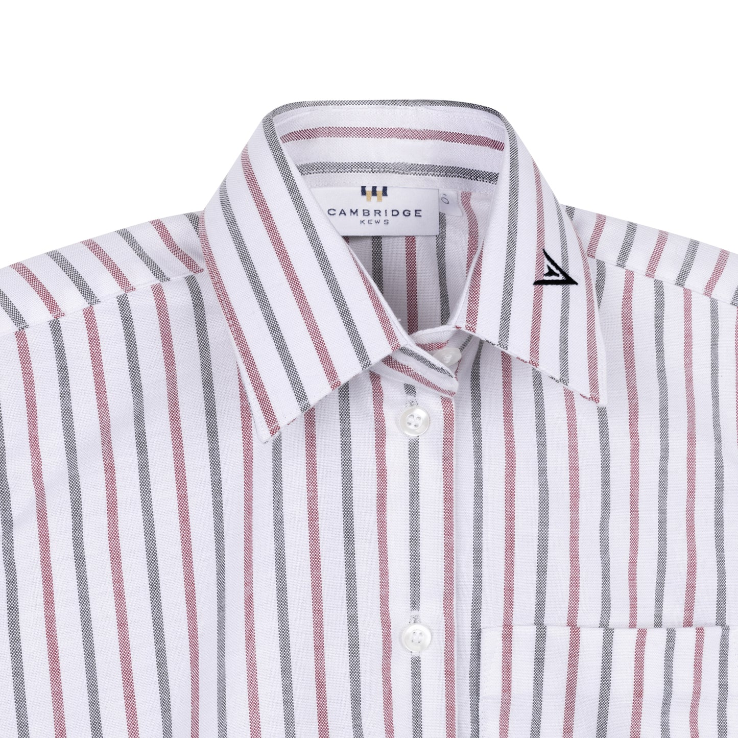 Wine Multi Striped Shirt with Satmar UTA logo