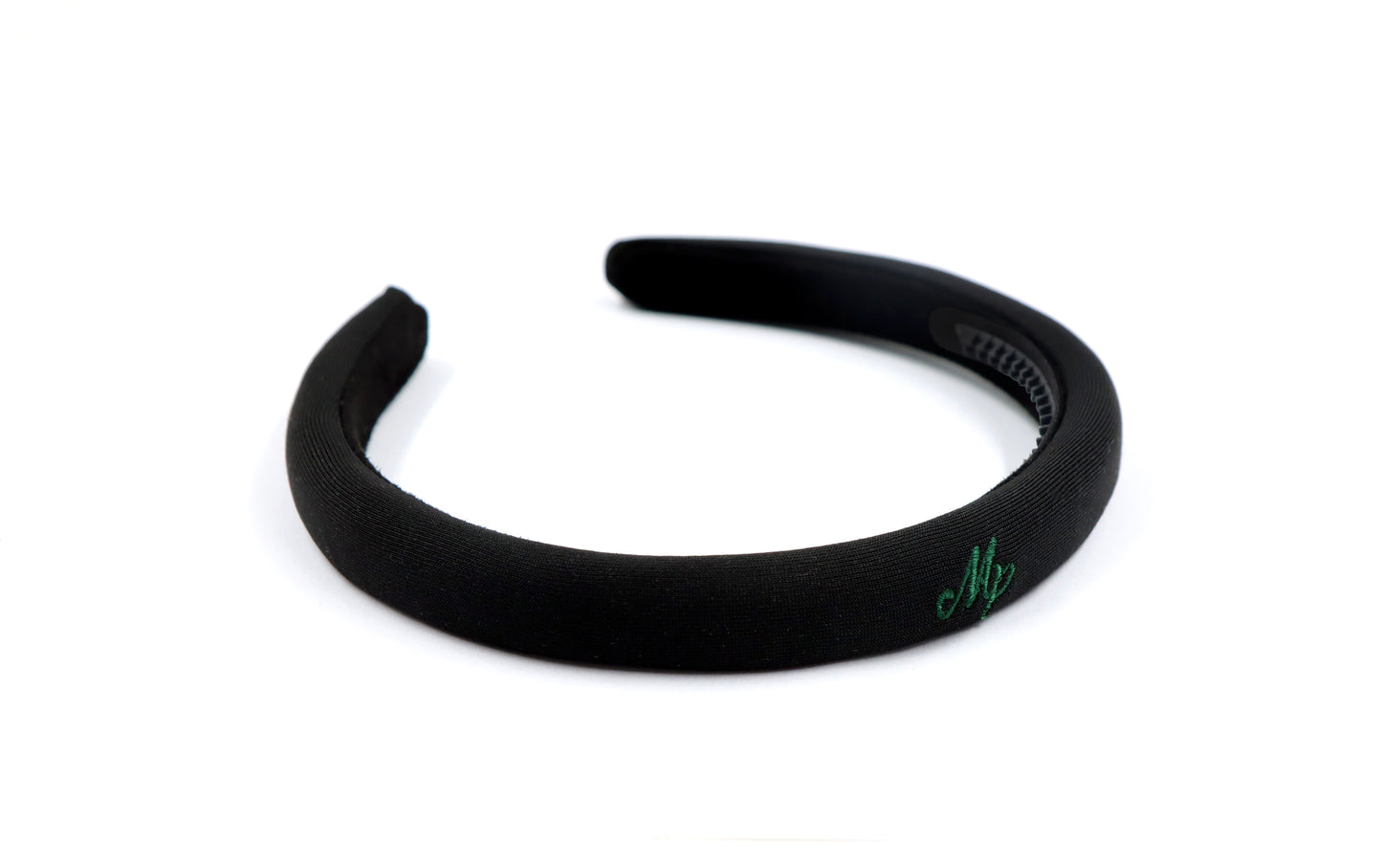 Miss Plaid - Black Logo Embroidered Headband