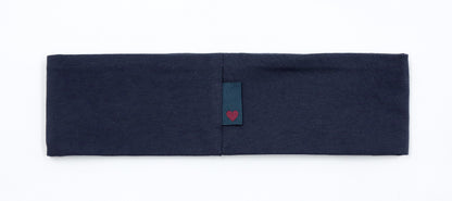 Miss Plaid - Navy Embroidered Sweatband