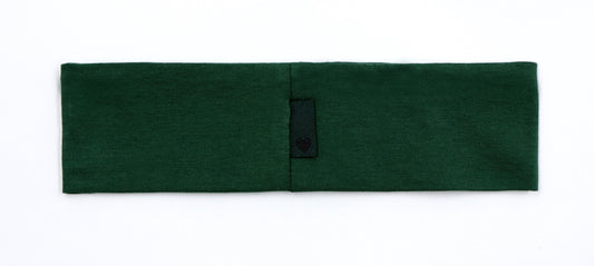 Miss Plaid - Hunter Green Embroidered Sweatband