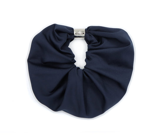 Miss Plaid - Navy Oversize Scrunchie