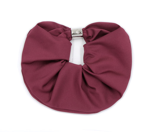 Miss Plaid - Burgundy Oversize Scrunchie